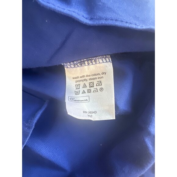 Van Heusen Mens Blue Long Sleeve Button-Up Shirt Slim Fit Stretch L - Picture 8 of 8